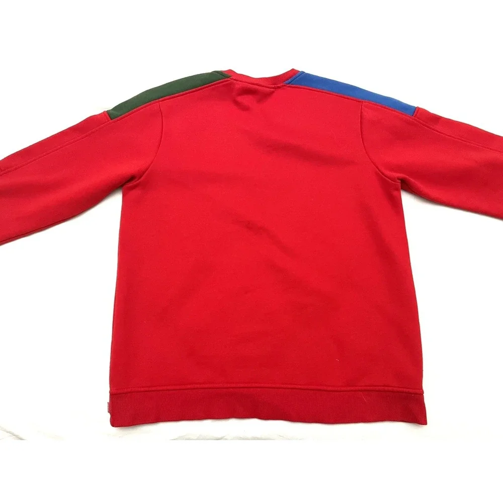 Supreme Formula Crewneck Sweater Men's XXL Red Fleece Colorblock  SS19